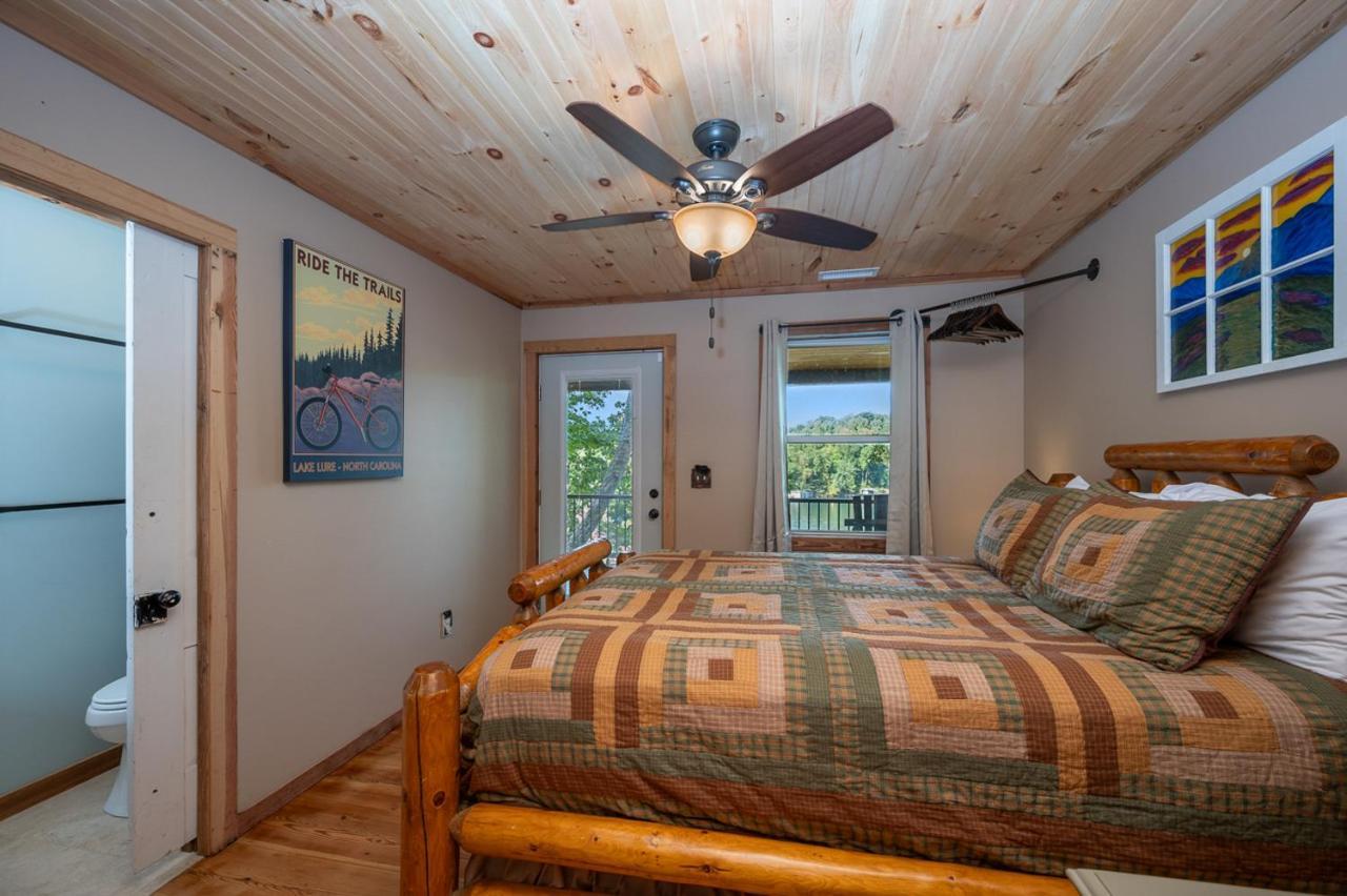 Russell'S Fort At White Oak Point: Historical Cabin On Lake Lure, Luxury, Direct Lake Access! Villa Esterno foto