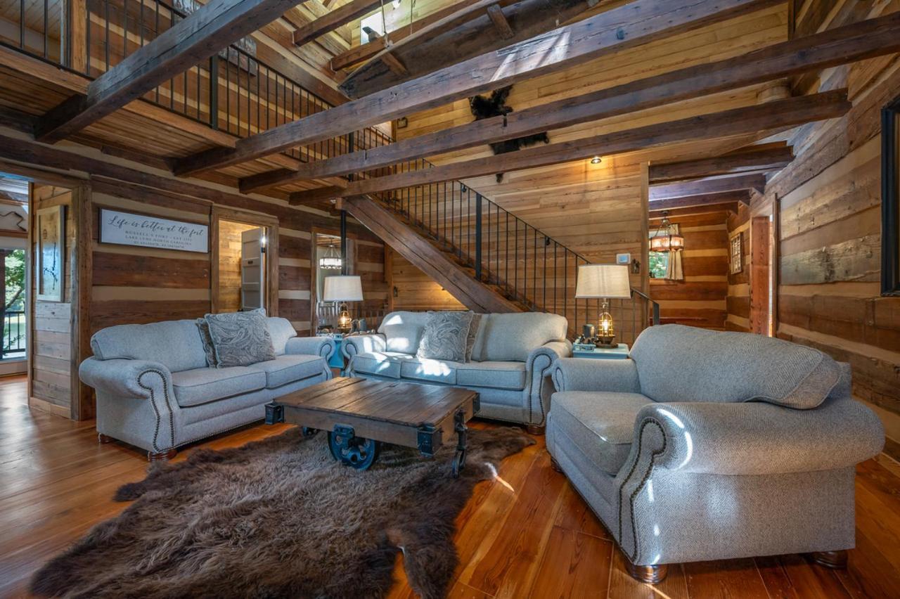 Russell'S Fort At White Oak Point: Historical Cabin On Lake Lure, Luxury, Direct Lake Access! Villa Esterno foto