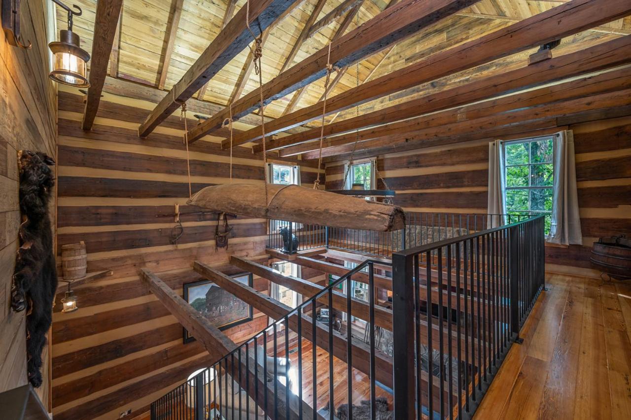 Russell'S Fort At White Oak Point: Historical Cabin On Lake Lure, Luxury, Direct Lake Access! Villa Esterno foto
