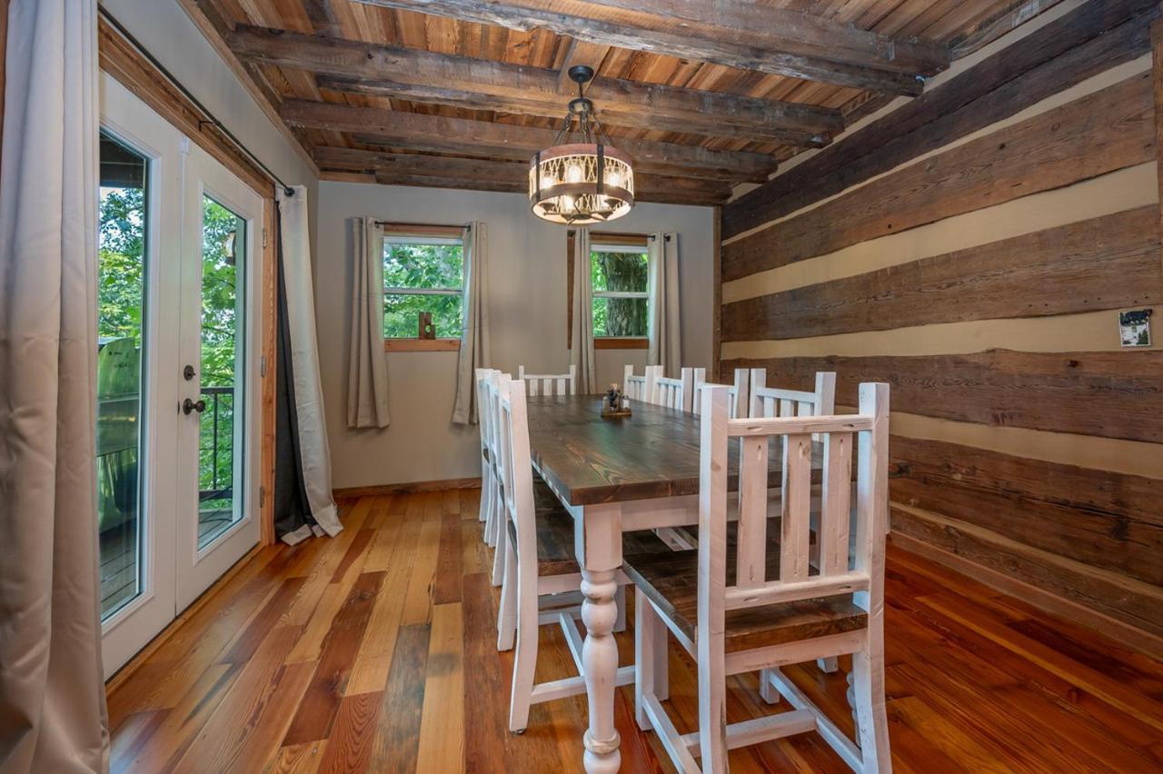 Russell'S Fort At White Oak Point: Historical Cabin On Lake Lure, Luxury, Direct Lake Access! Villa Esterno foto