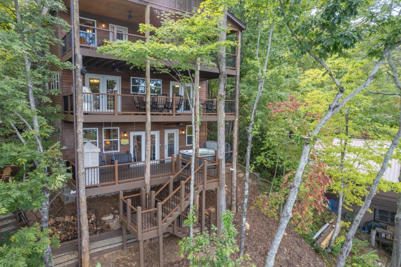 Russell'S Fort At White Oak Point: Historical Cabin On Lake Lure, Luxury, Direct Lake Access! Villa Esterno foto