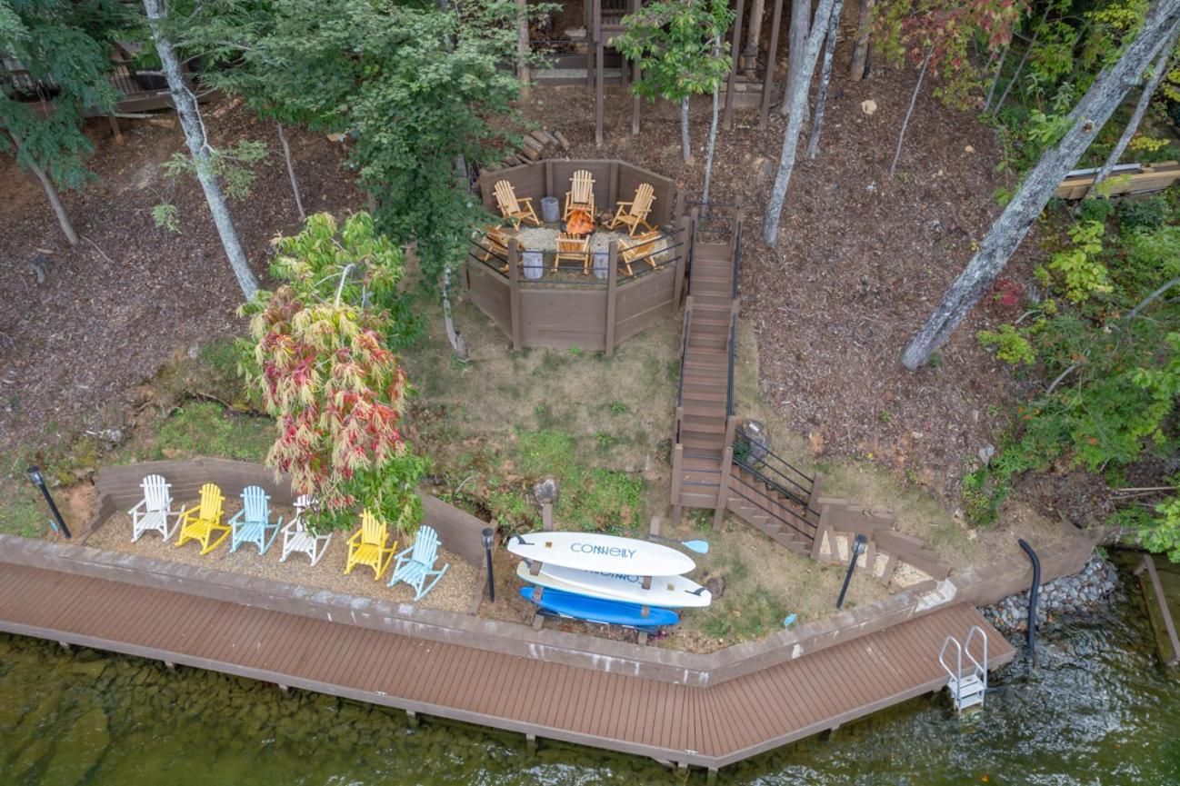 Russell'S Fort At White Oak Point: Historical Cabin On Lake Lure, Luxury, Direct Lake Access! Villa Esterno foto