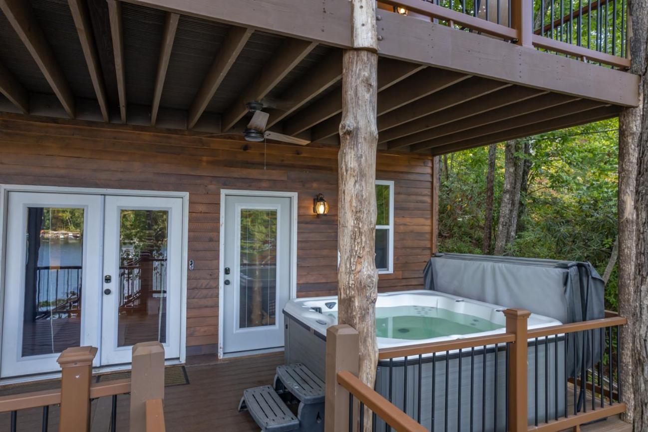 Russell'S Fort At White Oak Point: Historical Cabin On Lake Lure, Luxury, Direct Lake Access! Villa Esterno foto