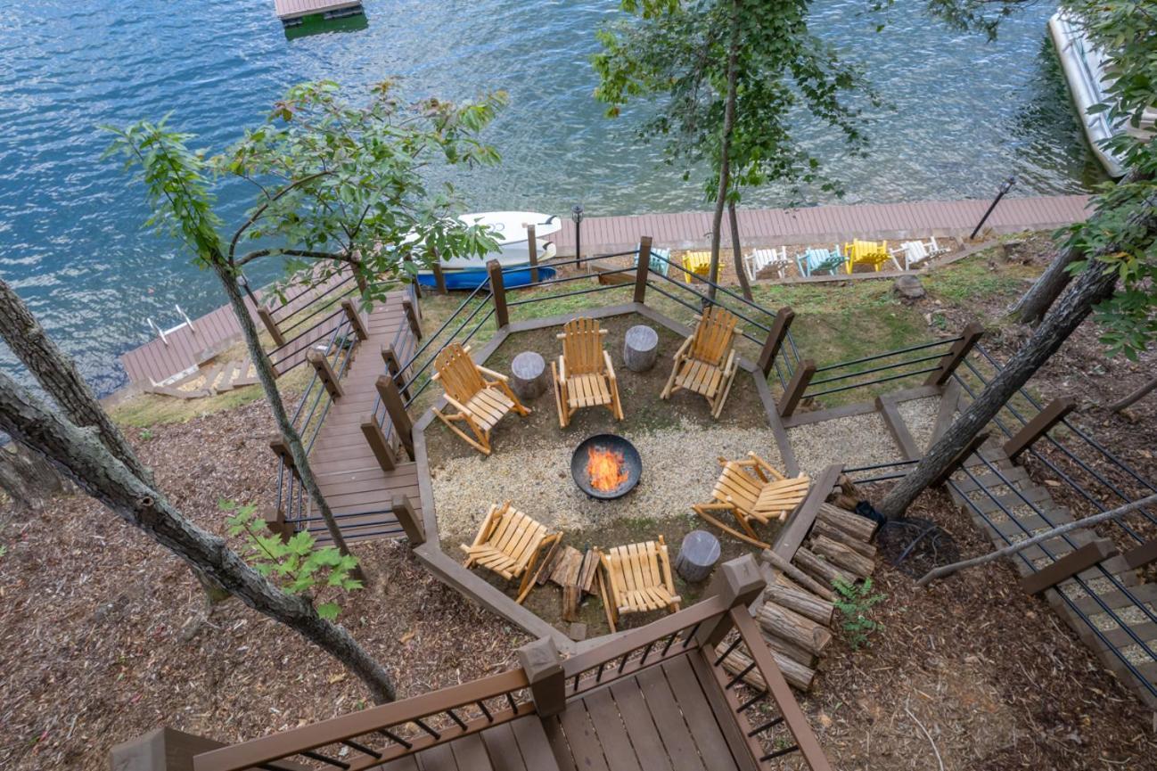 Russell'S Fort At White Oak Point: Historical Cabin On Lake Lure, Luxury, Direct Lake Access! Villa Esterno foto